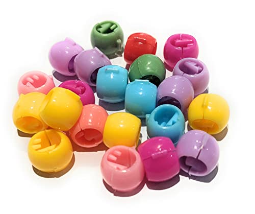 Adjustable Multi Coloured Small Round Claw Clips Beads mini Hair Accessory Cute Candy