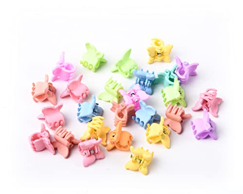 20 pack Butterfly Mini Hair Claw Clip Multi Colored jaw Hair Clips accessories for Women Girls and Kids